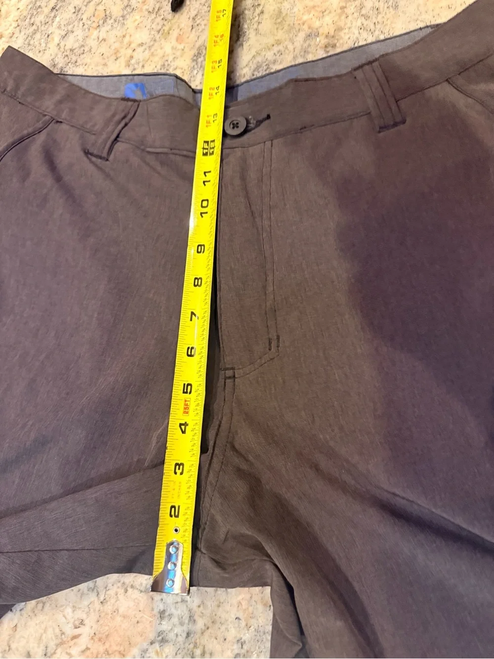 Reel Legends Men’s Size 36 Gray Outdoor Performance Fishing Shorts Quick Dry